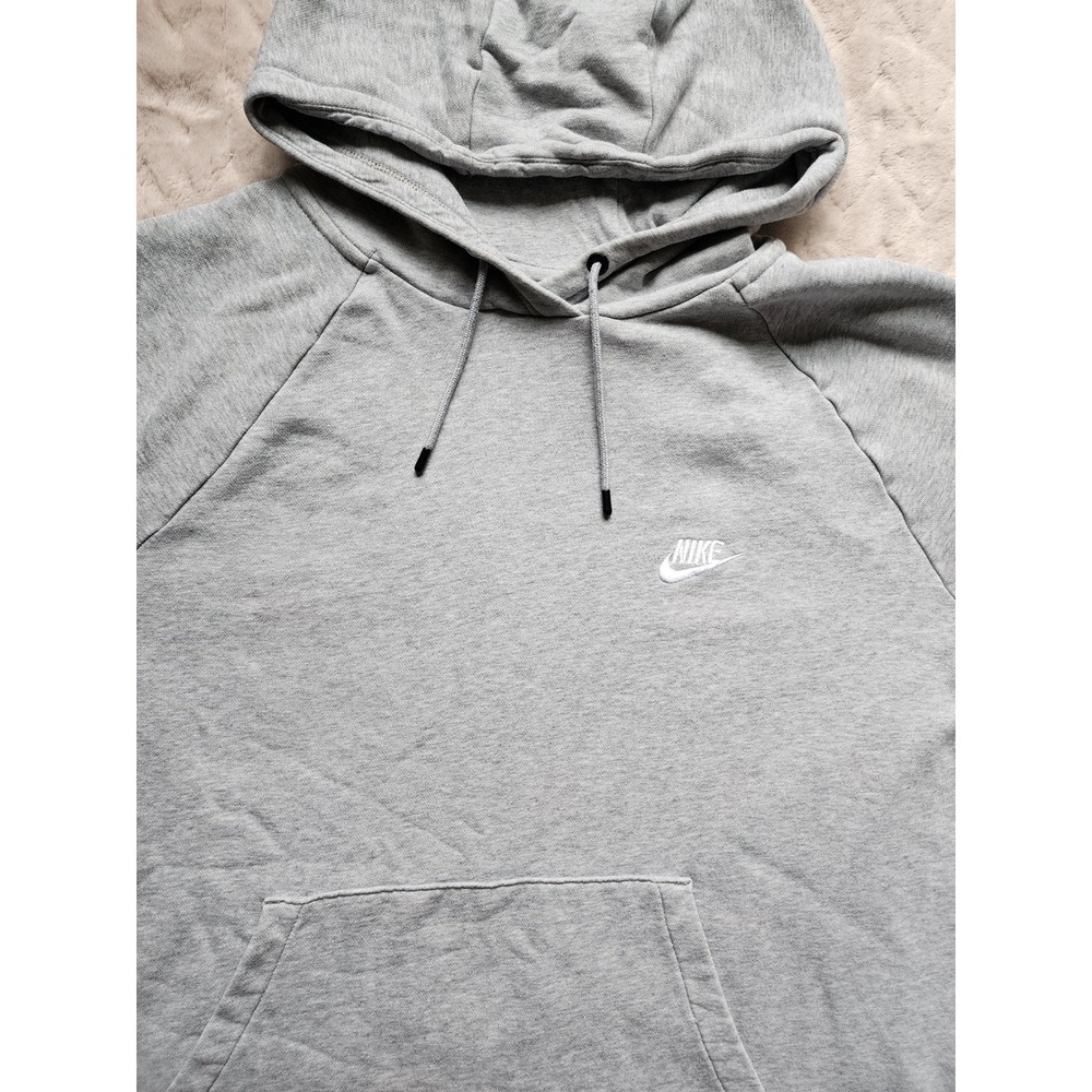 Nike Sportswear Essential Hoodie Grey Pullover Logo Fleece 2X 2E